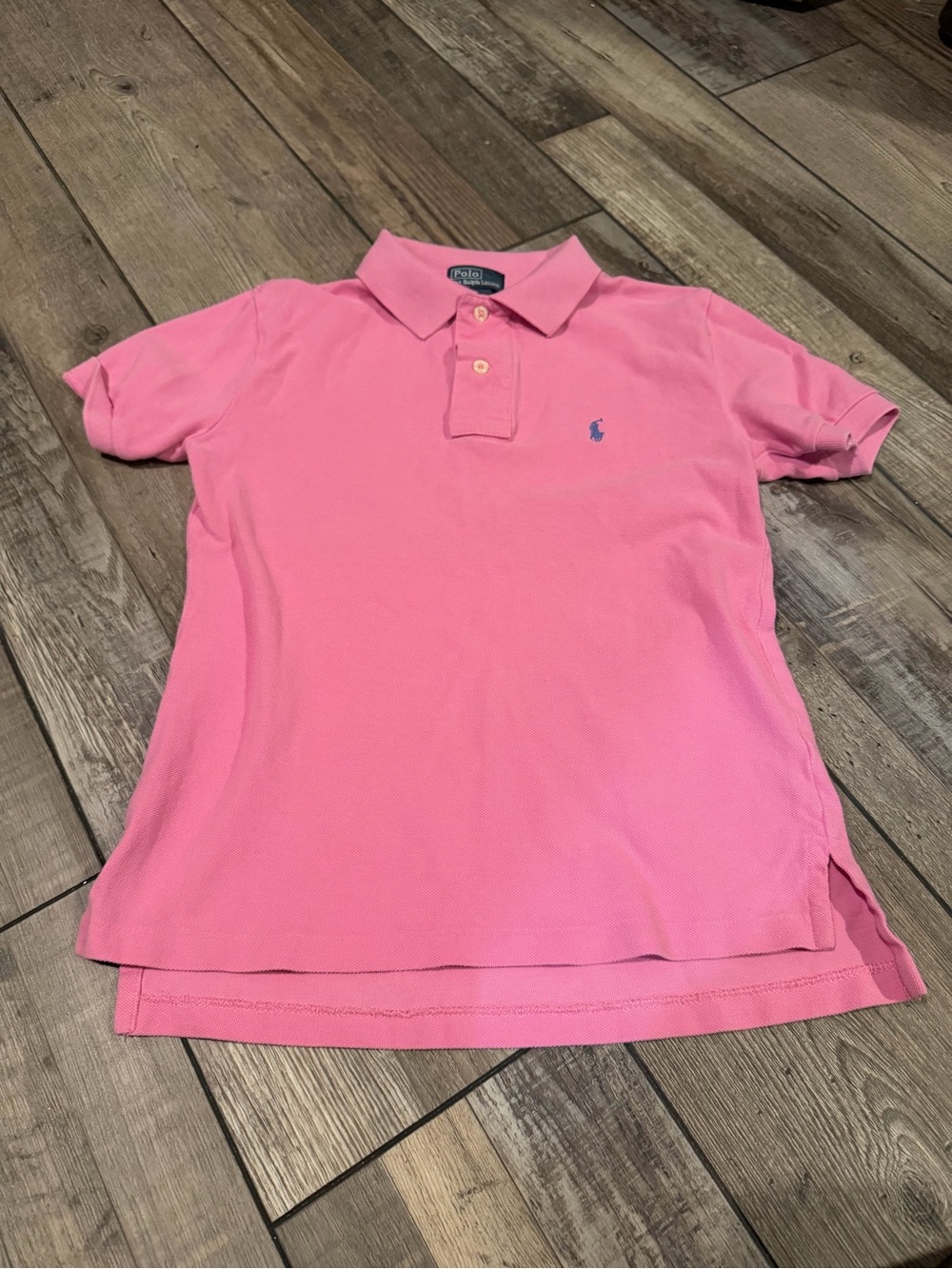 Ralph Lauren Pink Polo Shirt Size Small (8)
